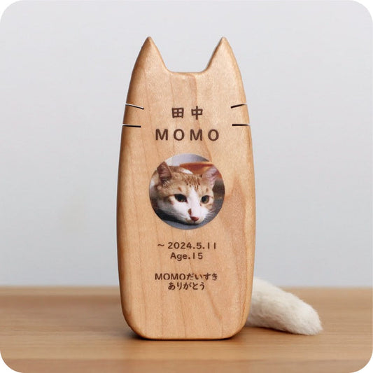 猫の木製位牌 ピコ ミーチョの商品詳細イメージ