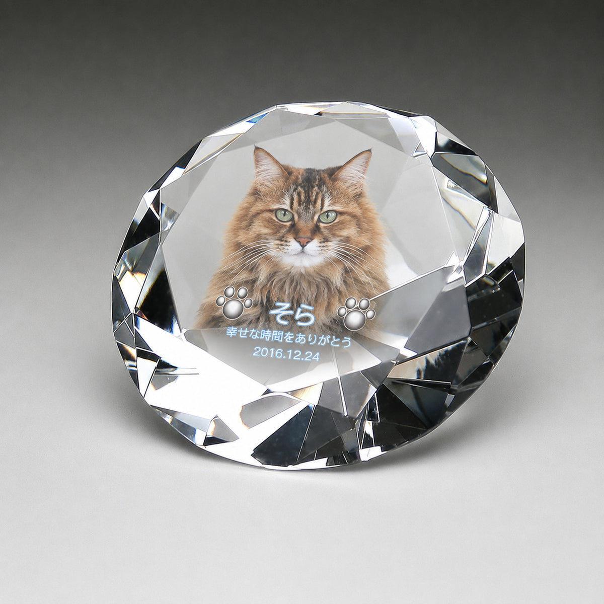 ダイヤモンドカット クリスタル位牌 KP-22