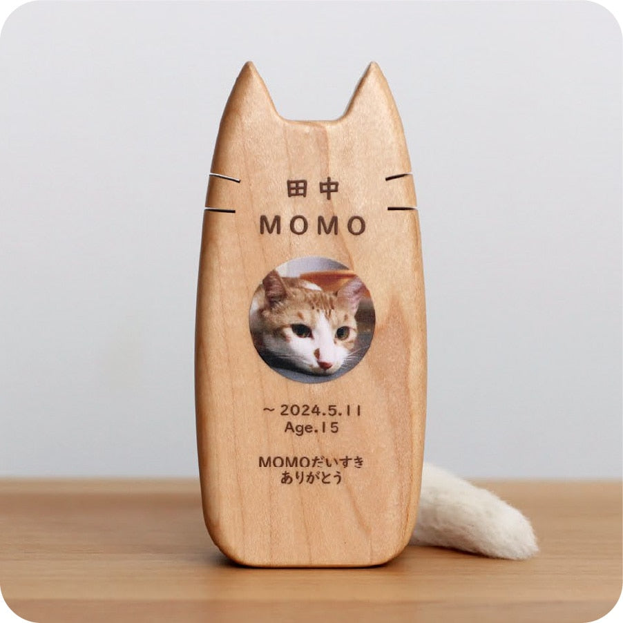 Coccolino 猫型の木製位牌 ピコ ミーチョ の公式商品紹介画像 1